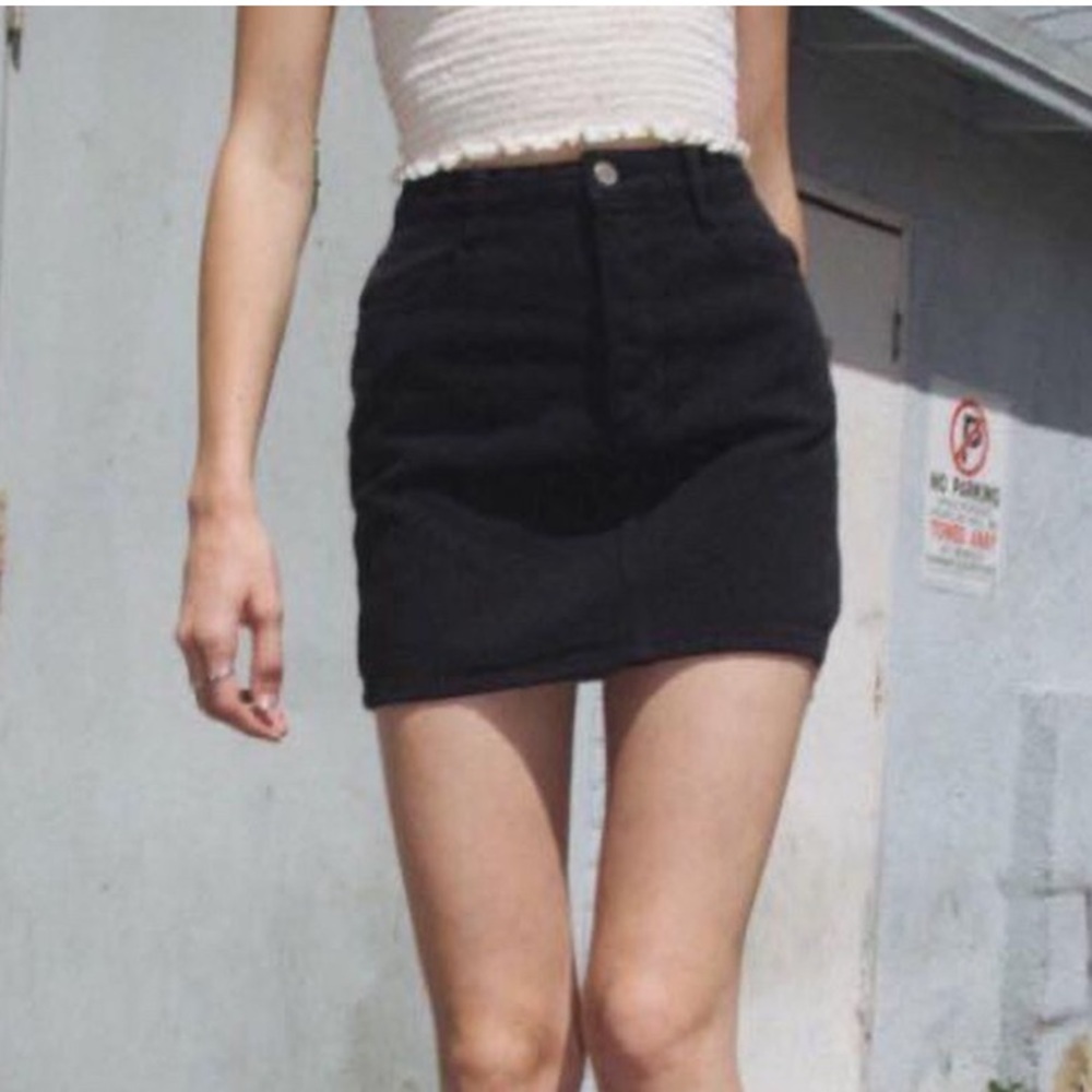 Brandy Melville black denim skirt